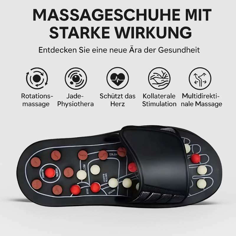 Therapeutische Massage-Sandalen Soulagement+® (+ Gratis-Massagegerät)