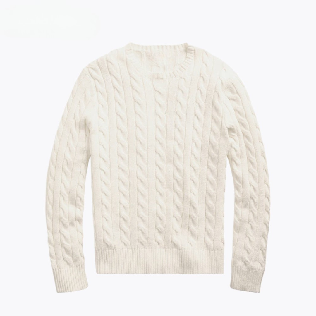 Cable-Knit Cotton Jumper