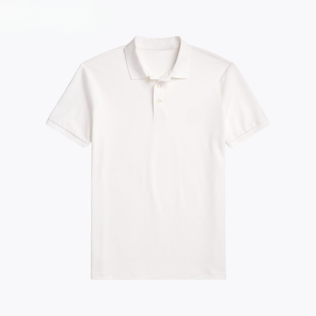 Custom Slim Fit Stretch Mesh Polo Shirt