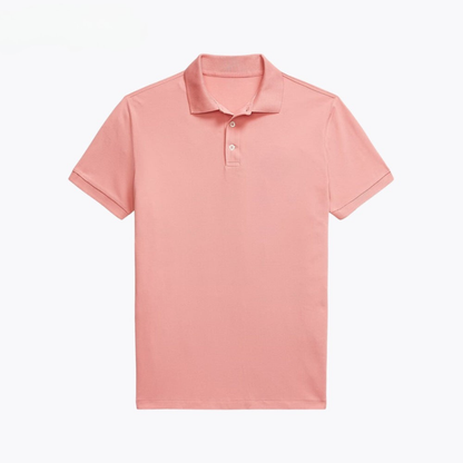 Custom Slim Fit Stretch Mesh Polo Shirt