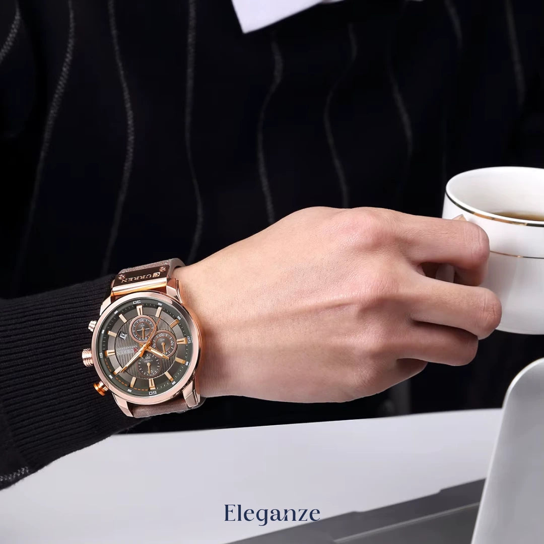 Curren Titan Edition™ Uhr + Exklusive Slim-Geldbörse aus Leder