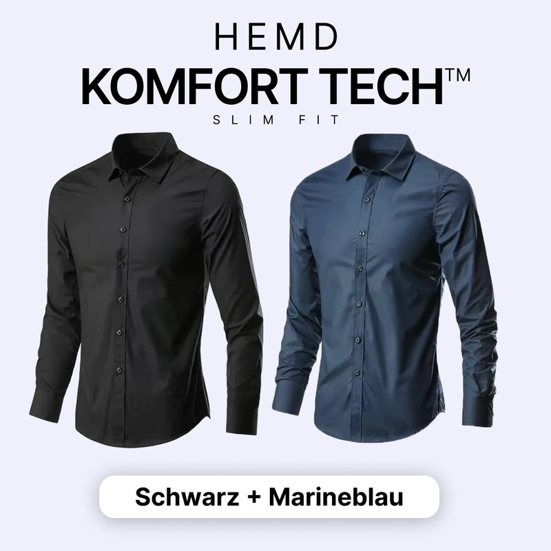 Herrenhemd mit flexibler Technologie – Komfort Tech [KAUF 1, ERHALTE 1 GRATIS]